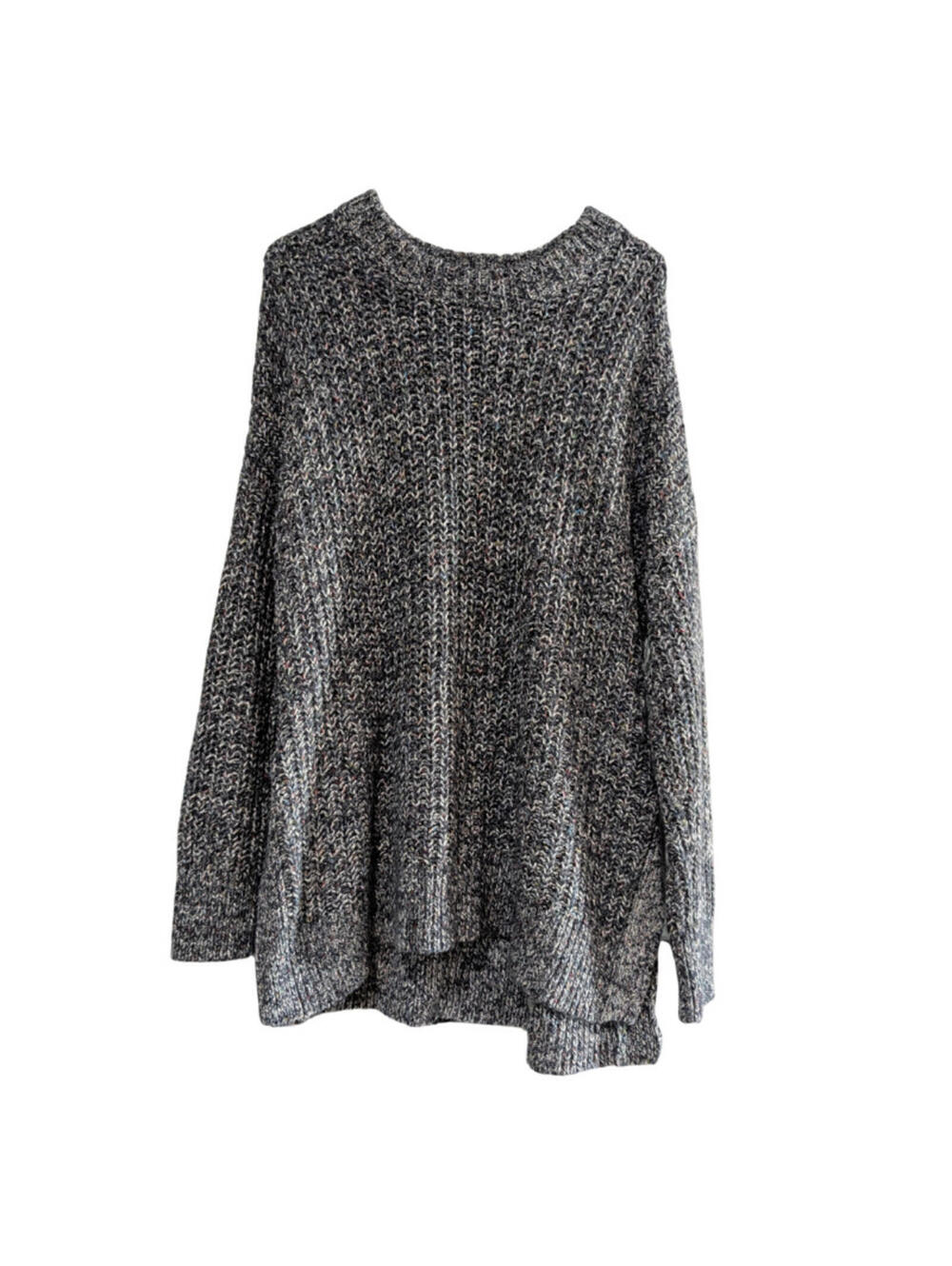 Aerie Women's Oversize Knit Sweater, Multicolor, Small, Long Sleeve, Crew Neck